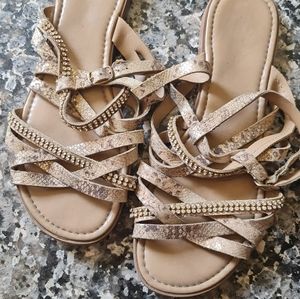 Dune london flat gladiators